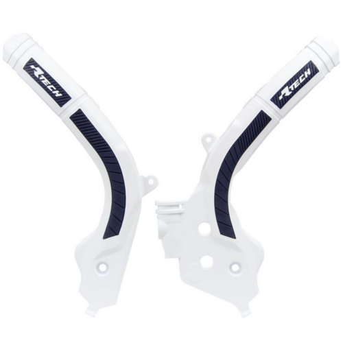 Rtech Husqvarna White/Black Frame Protectors TC 125 2016-2022