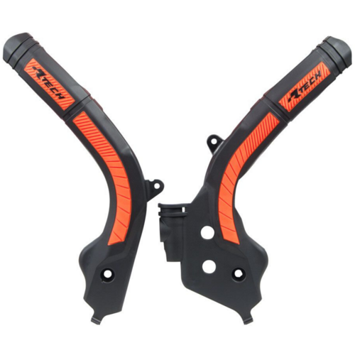 Rtech Gas Gas Black/Orange Frame Protectors EC 250 2021-2023