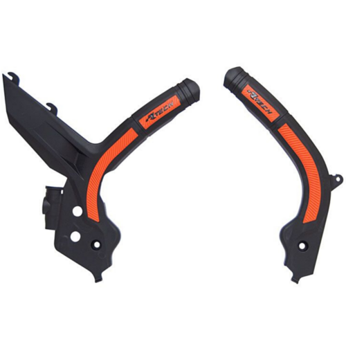 Rtech KTM Black/Orange Frame Protectors 125 SX 2019-2022