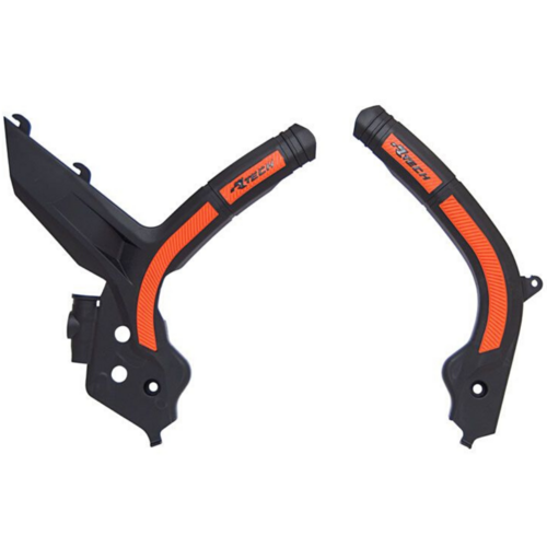 Rtech KTM Black/Orange Frame Protectors 250 EXC 2020-2023