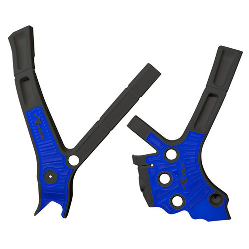 Rtech Fantic Black/Blue Frame Protectors XX 250 2021-2024