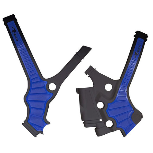 Rtech Yamaha Black/Blue Frame Protectors YZ 85 2022-2024