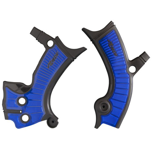 Rtech Fantic Black/Blue Frame Protectors XEF 250 2021-2023