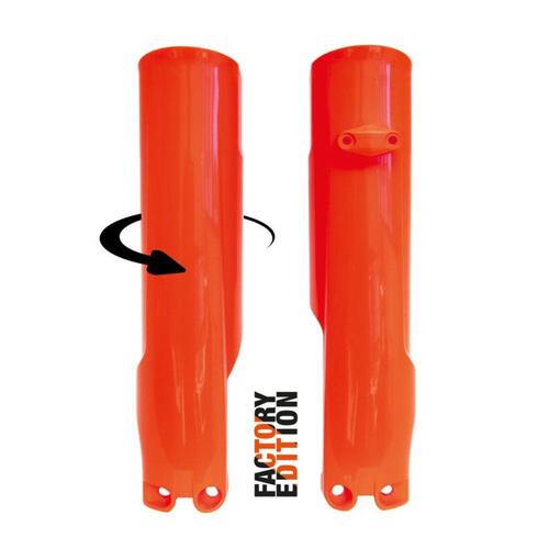 Rtech Husqvarna Neon Orange Factory Fork Protectors TC 125 2023-2024