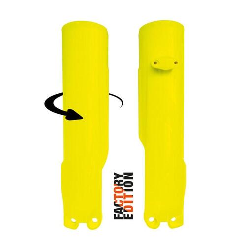 Rtech Husqvarna Neon Yellow Factory Fork Protectors TC 125 HERITAGE 2023