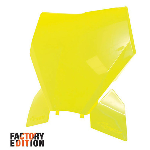 Rtech KTM 125 SX 2023-2024 Neon Yellow Factory Front Plate