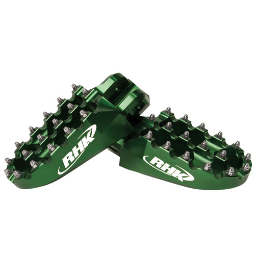 RHK Kawasaki Green Pursuit Footpegs KX 250 F 2005-2018