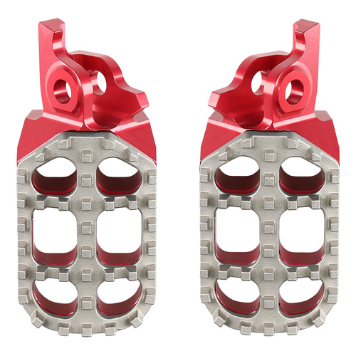 RHK Honda Red Pursuit Adjustable Footpegs CRF 150 R 2007-2024