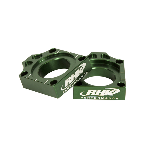 RHK Kawasaki Green Axle Blocks KX 250 F 2017-2018