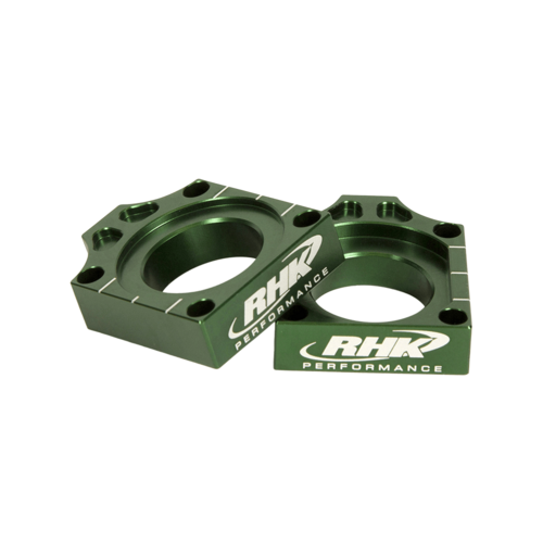 RHK Kawasaki Green Axle Blocks KX 250 X 2021-2024