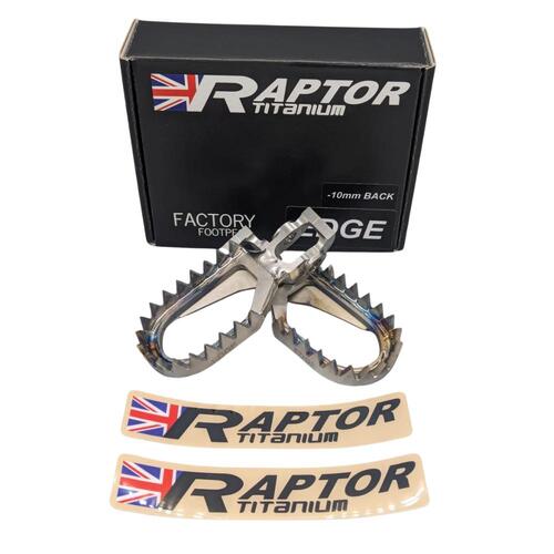 Raptor Titanium Stark Varg Edge Footpegs Stark Varg 2023-On (10 Back)