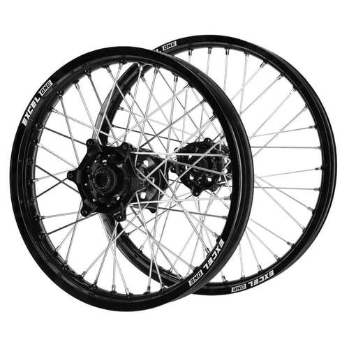 Husqvarna SM Pro Black Hubs / Excel ONE Black Rims Wheel Set FC 250 2014-2024 (21*1.6 / 18*2.15)