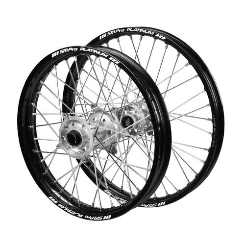 Stark Varg SM Pro Silver Hubs / SM Pro Platinum Black Rims Wheel Set STARK VARG 2023-2024