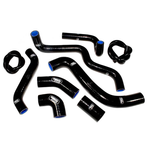 Samco Sport Aprilia Black Radiator Hose Kit - RSV 1000 Mille 1998-2003 (APR-1)