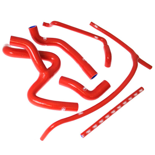 Samco Sport Aprilia Red Radiator Hose Kit - Dorsoduro 1200 2010-2015 (APR-9)