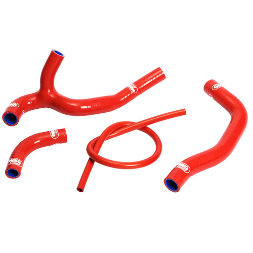 Samco Sport Honda Red Off Road Radiator Hose Kit CRF 450 R 2005-2008 (HON-28)