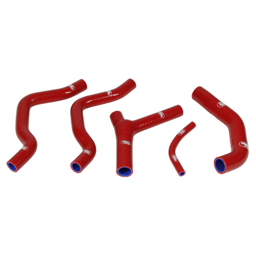 Samco Sport Honda Red Off Road Radiator Hose Kit CR 500 R 1985-1988 (HON-40)