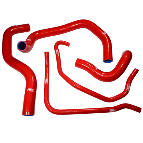 Samco Sport Kawasaki Red Radiator Hose Kit ZX 6 R 600 636 B1&B2 2003-2004 (KAW-19)