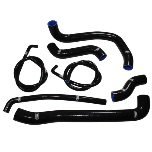 Samco Sport Kawasaki Black Radiator Hose Kit ZXR 750 1988-1989 (KAW-37)