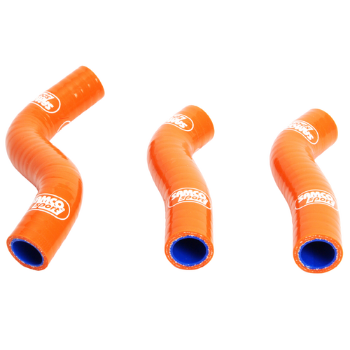 Samco Sport KTM Orange Off Road Radiator Hose Kit 250 SX-F 2007-2010 (KTM-7)