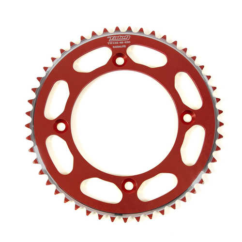 Talon Honda Red Radialite Alloy Sprocket CR 80 R 1985-2008 (48T)