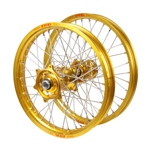 Husaberg Talon Gold Hubs / Excel Gold Rims Wheel Set FE 250 2003-2014 (21*1.6 / 18*2.15)