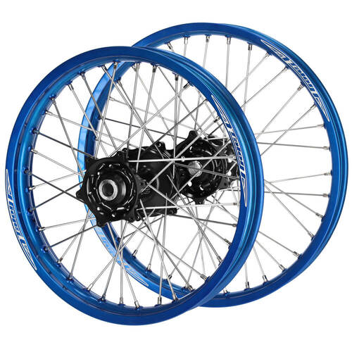 Fantic Talon Black Hubs / Talon Blue Rims Wheel Set