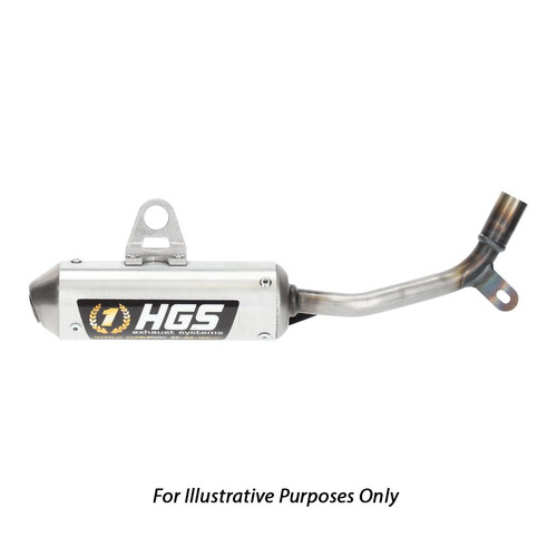 HGS Husqvarna Grey 2 Stroke Round Silencer - TC 85 2014-2017