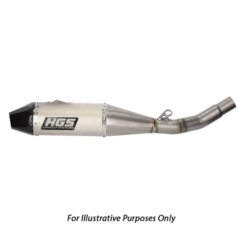 HGS Fantic 4 Stroke Stainless Steel Carbon Silencer - XXF 250 2021-2024 (Fits Only on HGS Headpipe)